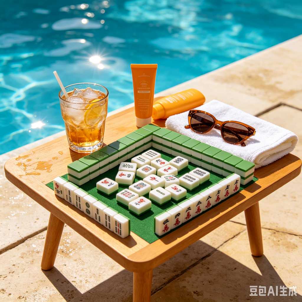 retro vintage mahjong set